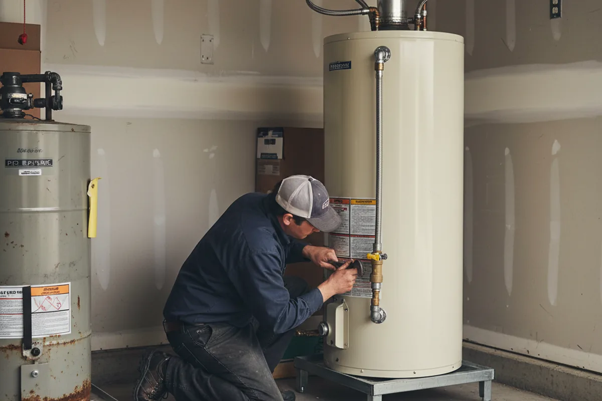 Water heater and shutoff valve replacement in Memphis